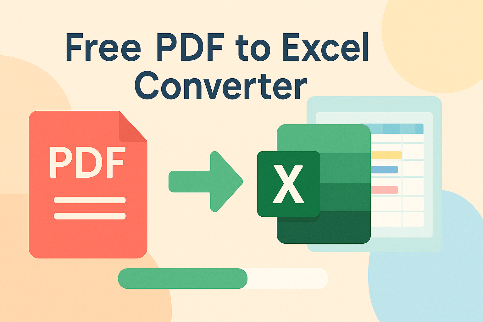 Free PDF to Excel converter