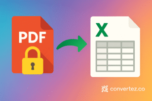 Convert password protected PDF to Excel