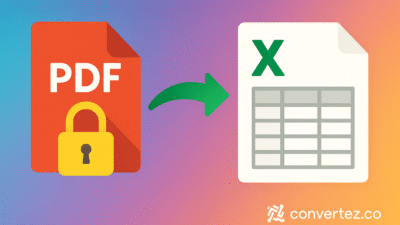 Convert password protected PDF to Excel