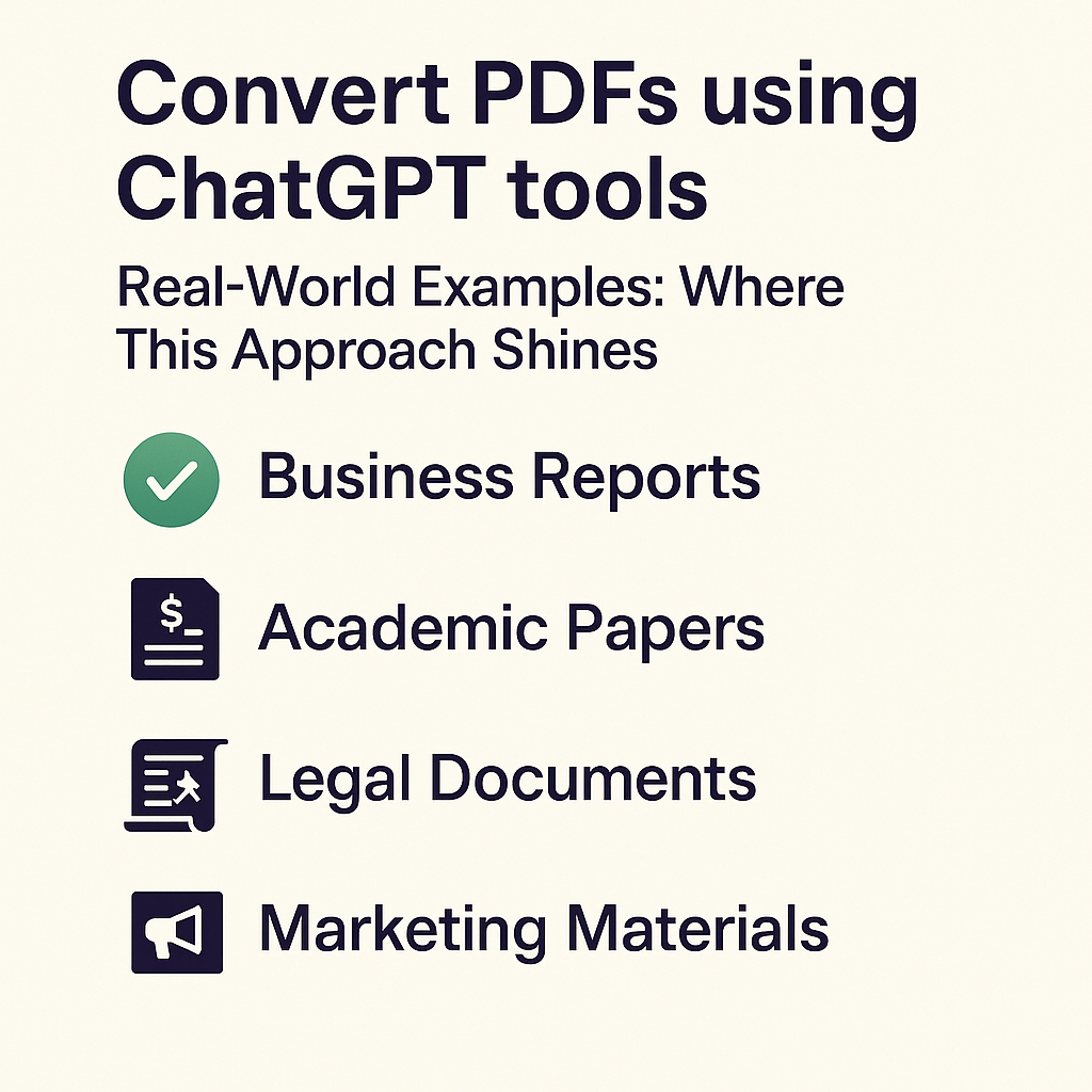 Convert PDFs using ChatGPT tools