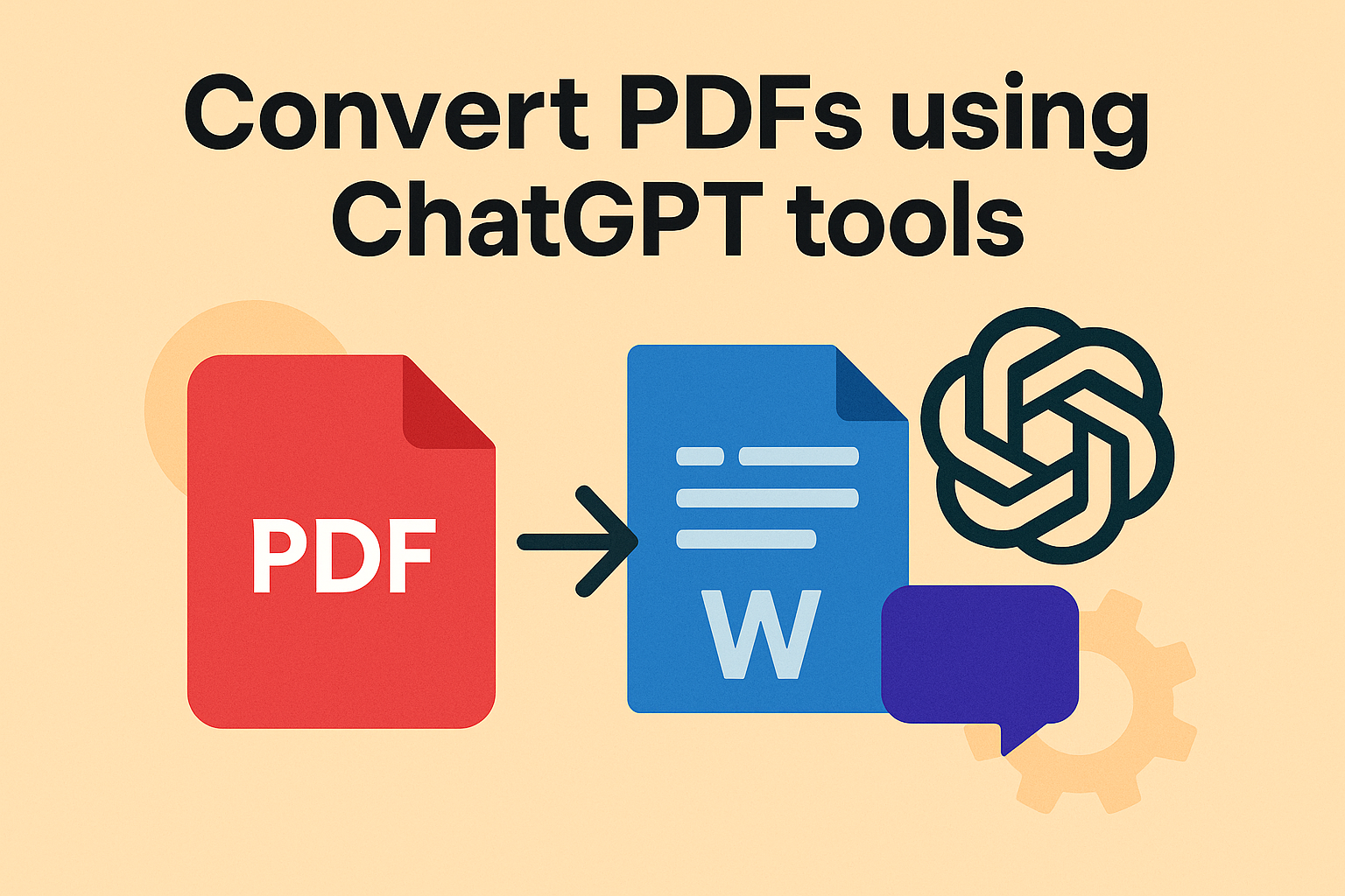 Convert PDFs using ChatGPT tools