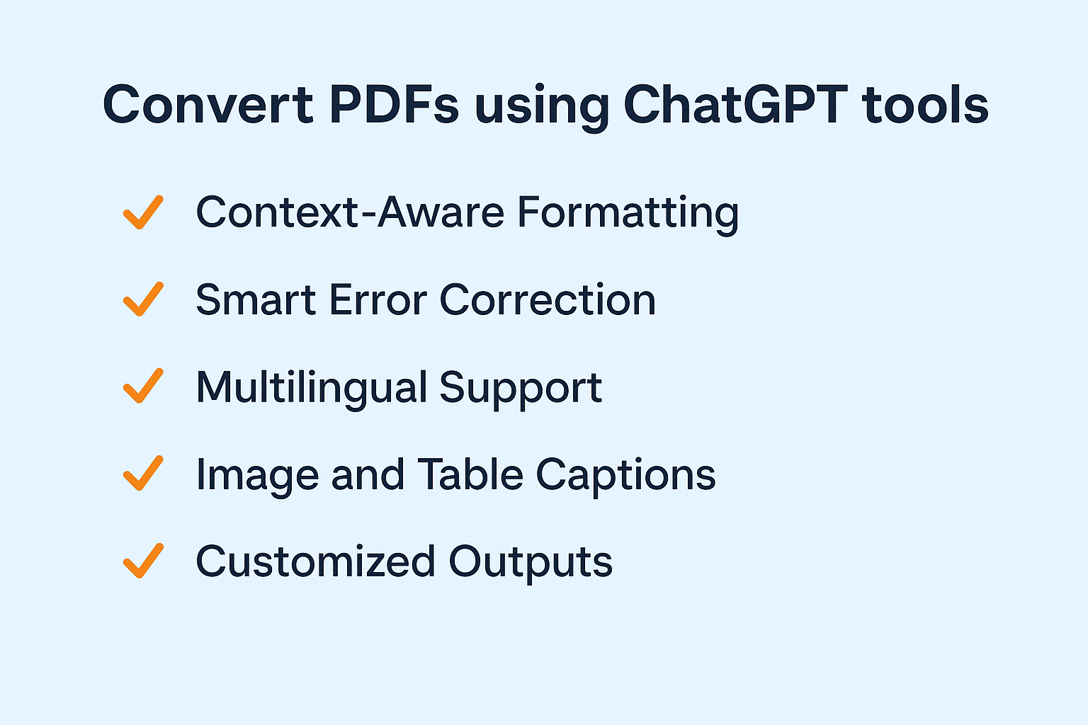 Convert PDFs using ChatGPT tools