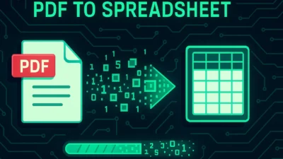 PDF to spreadsheet