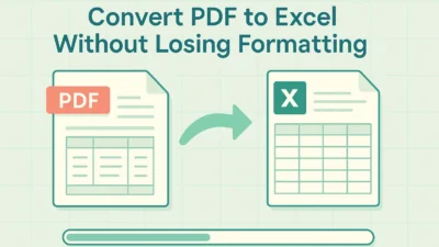 convert PDF to Excel without losing formatting