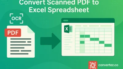 Convert scanned PDF to Excel spreadsheet