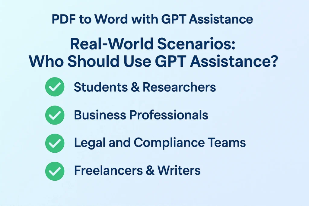 PDF to Word with GPT assistance