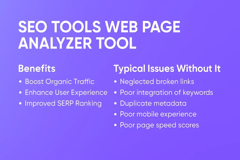 seo tools web page analyzer tool