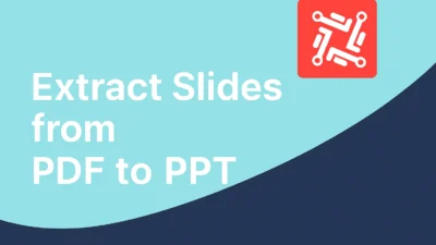 extract slides from PDF to PPT