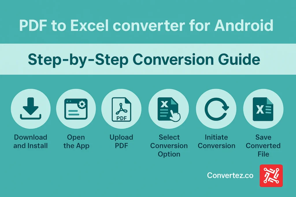  PDF to Excel converter for Android