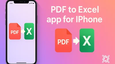 PDF to Excel app for iPhone