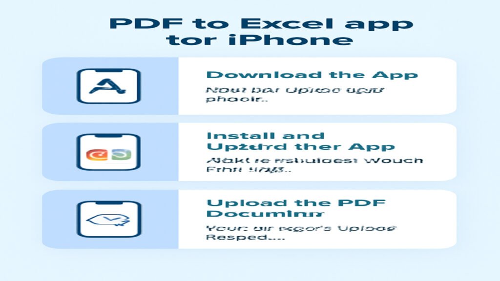 PDF to Excel app for iPhone