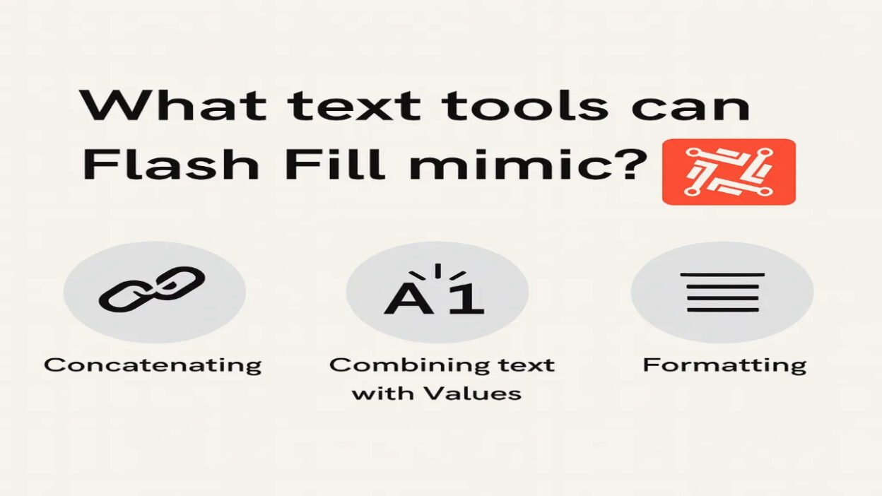text tools can flash fill mimic